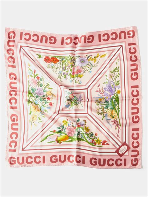 gucci floral and tassel-print silk-faille shawl